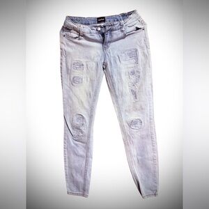 Joe Boxer Light Blue Distressed Skinny Jeans